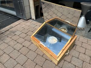 Solarkochkiste in Aktion